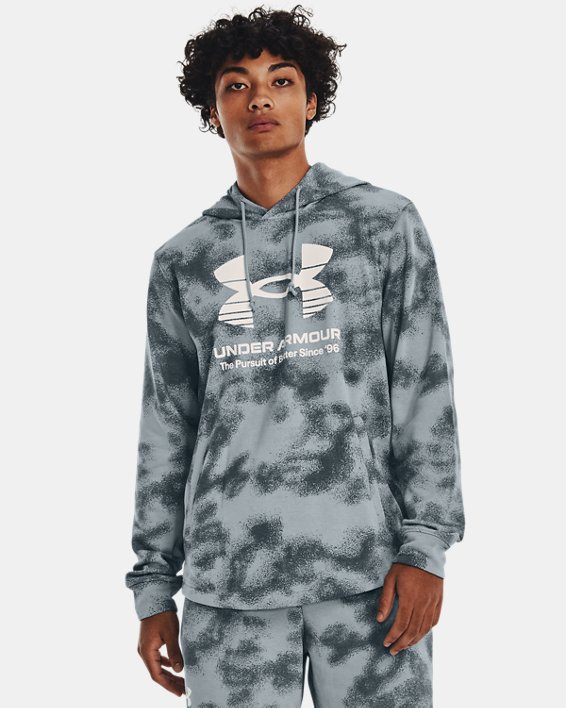 Men's UA Rival Terry Hoodie in Blue image number 0